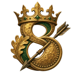 Crown and coin crest